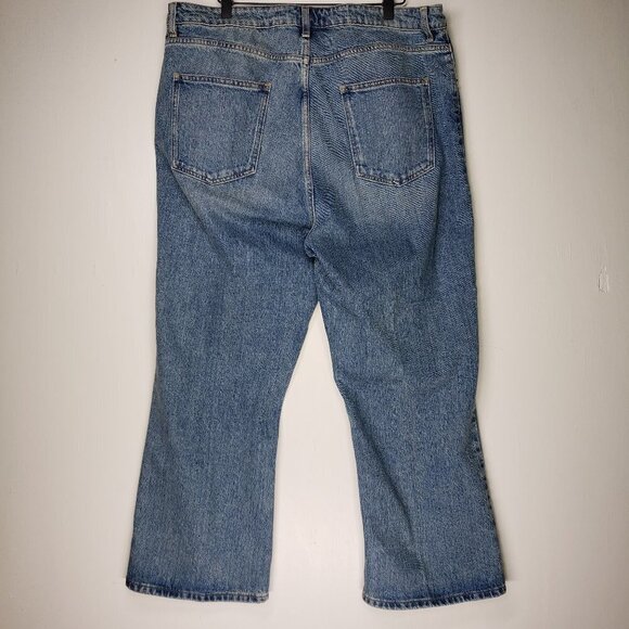 NWOT Asos Denim Rebel SB Remo Crop Jeans US 14/32 High Rise Straight Leg - Picture 6 of 8